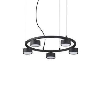 Netlighting Minor Indoor 5 Lights Circular Ceiling Pendant Lamp Black