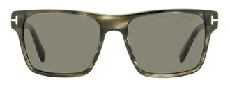 Tom Ford TF1205 Rectangular Acetate Sunglasses - Gray