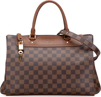 Louis Vuitton Coated Canvas Damier Ebene Greenwich PM
