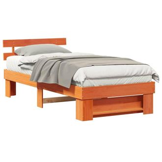 Berkfield Home Traditional Brown 90 x 200 cm Solid pine wood
