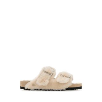 Birkenstock Arizona 1774 Shearling - Dames - Pantoffels - Wit - 37 EU - Schoenen