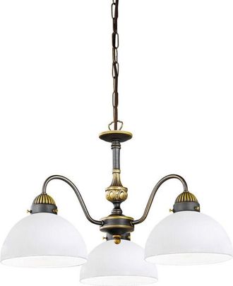 Kolarz Kolarz - Nonna - L&aacute;mpara De Ara&ntilde;a Con 3 Brazos, Estilo Caba&ntilde;a, Lat&oacute;n Envejecido Mate, 3x E27