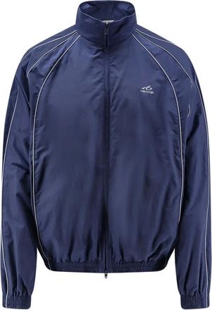Balenciaga Jassen, Heren, Blauw, M, Katoen, Bodies Tracksuit Jacket