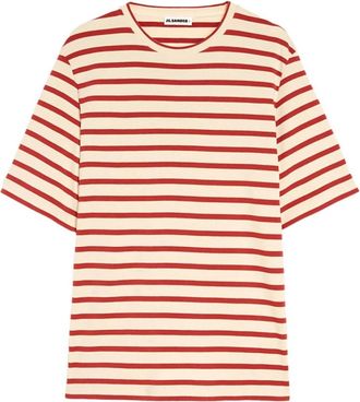 Jil Sander T-shirts en Polos - Heren - T-shirts - Rood - M - Tops