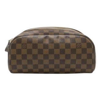 Louis Vuitton Pre-owned Canvas Pouch - Dames - Vintage Mini Tas - Bruin - ONE Size - Vintage