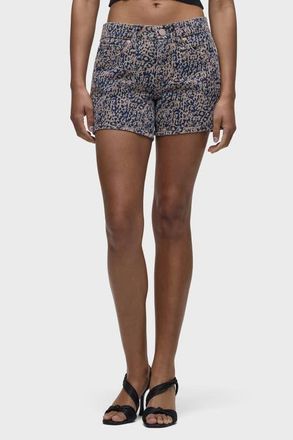 Hudson Devon Boyfriend Short in Indigo Leopard at Nordstrom, Size 28
