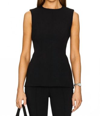 Veronica Beard Faith Tank Top In Black