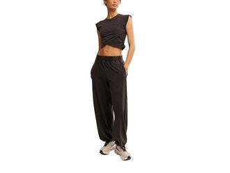 Free People Movement Hot Shot Crossover Set Womens Active Sets Black : MD, Cotton/Elastane