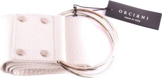 Orciani Georgie 5O92 Riem - Dames - Riemen - Wit - 75 CM - Leer - Accessoires