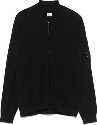 C.P. Company Cardigan con motivo Lens - Nero