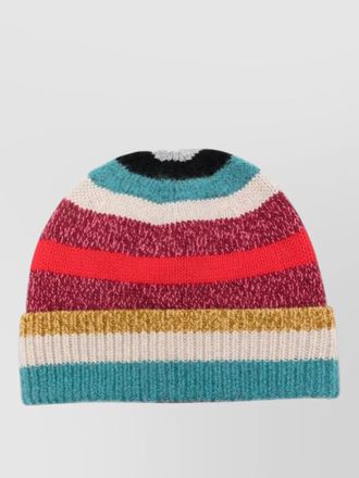 Paul Smith striped ribbed beanie