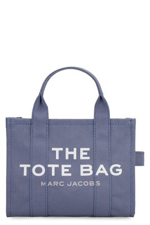 Marc Jacobs Womens Tote Bag Small Canvas Blue Shadow Cotton