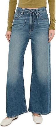 Madewell The Short Ultimate Wide-Leg Jean in Airy Denim Womens Jeans Pickett Wash : 30, Cotton/Denim/Lyocell