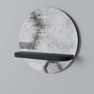 OEM Figuras Hexagonales Estante Redondo Negro