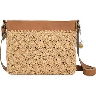 The Sak Melrose Crossbody Leather Bag in Natural Primrose Straw at Nordstrom
