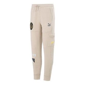 Puma Mix Badge Knit Sweatpant Beige 537040-64