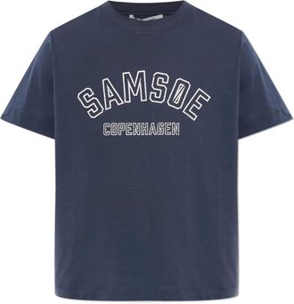 Sams&oslash;e & Sams&oslash;e Mujer, Camisetas, Azul, Talla: XS