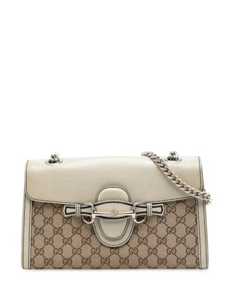 Gucci 2016-2025 Medium GG Canvas Emily shoulder bag - Brown