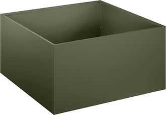 vidaXL Macetero De Jard&iacute;n Verde Oliva 40 X 40 X 30 Cm Vidaxl