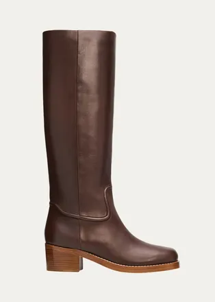 Gabriela Hearst Marion Leather Knee-High Boots