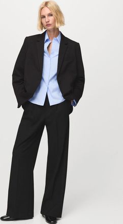 Mango Camicia popeline avvitata celeste - Donna - XXS - MANGO