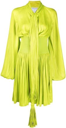 Bottega Veneta Tassel Detail Flared Dress, Brand Size 38 (US Size 6)