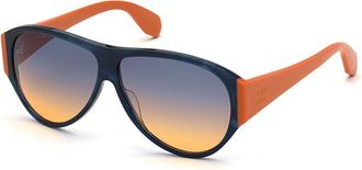adidas OR0032 92W Womens Sunglasses Blue Size 59