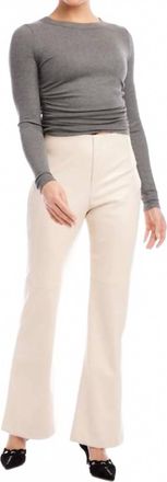 Fifteen Twenty Finley Wide Leg Pant In Ecru