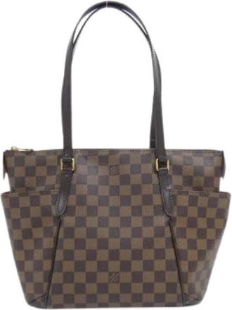 Louis Vuitton Pre-owned Totally Damier Tote Bag - Dames - Vintage Shopper - Bruin - ONE Size - Vintage