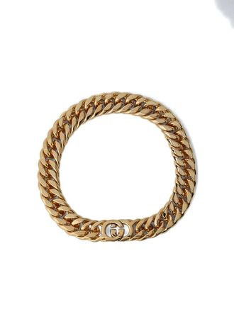 Gucci interlocking-chain G-motif necklace - Goud