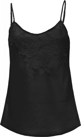 Salsa Tanktop SALSA Salsa Jeans Top Lace, Damen, Gr. XL, schwarz, Obermaterial: 100% Polyester PES., Tops Tanktop