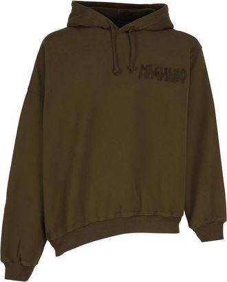 Magliano Bruine Logo Sweatshirt met Capuchon - Heren - Hoodies - Bruin - M - Katoen - Hoodies & sweatvesten