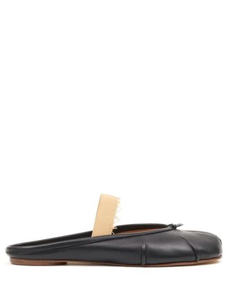 Maison Margiela Tabi leather ballerina mules - Black
