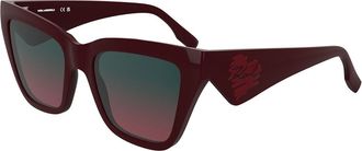 Karl Lagerfeld KL6184S 601 Womens Sunglasses Burgundy Size 53