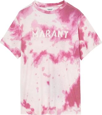 Isabel Marant Tops, Dames, Roze, XL, Denim, Zewel T-shirt