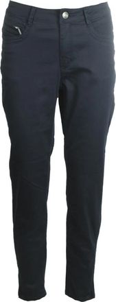 C.Ro Blauwe Gladde Klassieke Broek 6009-440 - Dames - Slim Fit Broeken - Zwart - XL - Katoen - Broeken