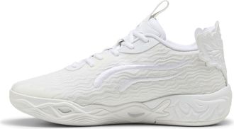Puma Mens Lamelo Ball MB.04 Lo Ice White Athletic Basketball Shoes, Puma White Sun Struck, 9.5 UK