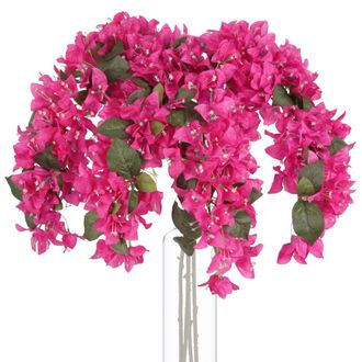 OEM Cuatro Tallos De Buganvilla Artificial De Seda Rosa De 107 Cm (42 Pulgadas), Ideales Para El Hogar, Bodas, Jardines Y Decoraci&oacute;n De Paredes (rosa Inte