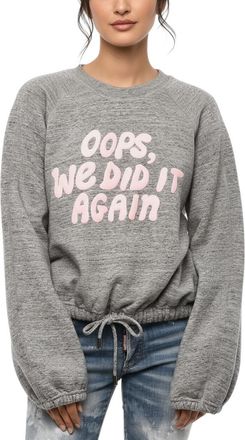 Dsquared2 Grey Graphic Crew Neck Sweatshirt