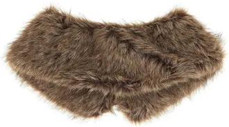 P.A.R.O.S.H. Faux Fur Collar - Brown