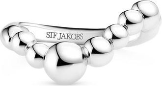 Sif Jakobs Jewellery Ring Bormio Wave in 925 Sterling Silver at Nordstrom, Size 7.5