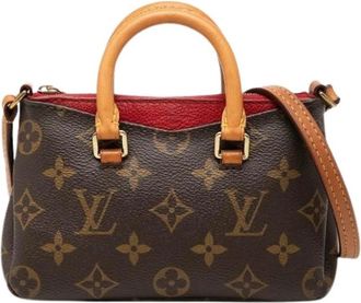Louis Vuitton Pre-owned Pallas Mini Bag - Dames - Vintage Mini Tas - Bruin - ONE Size - Leer - Vintage