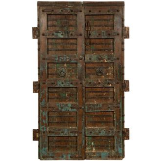 Biscottini International Biscottini - Puerta Corredera Medieval Antigua Interior O Exterior De Madera Maciza Y Hierro