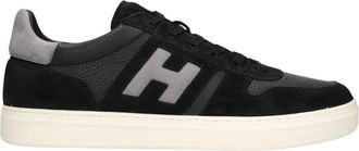 Hogan Cool Allacciato H - Heren - Sneakers - Zwart - 44 EU - Leer - Schoenen