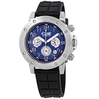 EQUIPE Tritium Arciform Chronograph Blue Dial Mens Watch ET410
