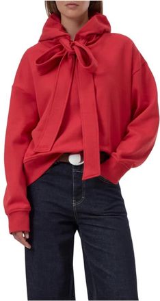 Closed Dames, Sweatshirts & Hoodies, Rood, Maat: 2XS Katoen