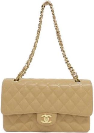 Chanel Pre-owned Caviar Skin Shoulder Bag - Dames - Vintage Schoudertas - Beige - ONE Size - Leer - Vintage
