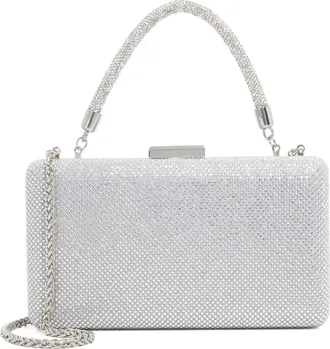 Dune London BEAUT Diamante Handle Evening Bag One Size Clutch Bag