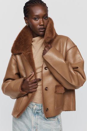 Maeve Reversible Faux-Shearling Jacket