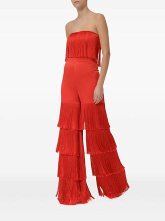Alexis Maxima jumpsuit - women - Triacetate/Polyester/Elastane/Polyester - L - Red